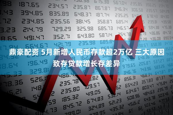 鼎豪配资 5月新增人民币存款超2万亿 三大原因致存贷款增长存差异