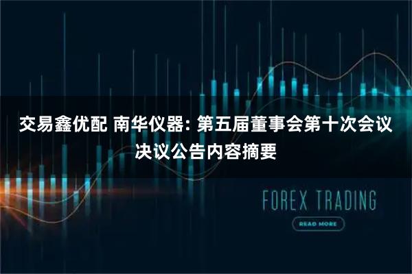 交易鑫优配 南华仪器: 第五届董事会第十次会议决议公告内容摘要